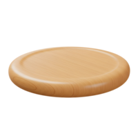 A simple, round wooden platform perfect for showcasing your product. Its smooth, light-colored wood creates a clean, minimalist aesthetic. png