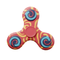 Catchy swirl patterns on this trendy fidget spinner create a fun, playful vibe. The bold colors and smooth curves are mesmerizing png