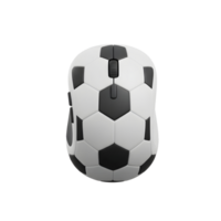 A fun, sporty take on computer peripherals This wireless mouse is shaped like a classic soccer ball, adding a touch of playful style to your workspace. png
