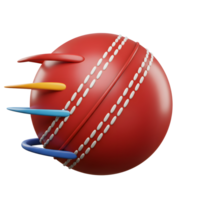 A vibrant red cricket ball takes center stage, adorned with dynamic, colorful extensions. Its classic stitching contrasts beautifully against the bold hues, creating a playful and energetic image. png