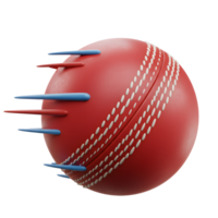 A crimson cricket ball explodes with speed, leaving a trail of blue and red streaks. The scene is dynamic, energetic, and full of motion. png