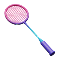 Catchy pink and purple badminton racket, perfect for energetic play Its radiant colors and sleek design make it a fun choice for any game. png