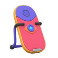 A cheerful, cartoon-style device stands upright, boasting vibrant colors and a simple, user-friendly interface. Its playful design is both fun and functional. png