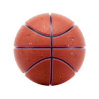 A futuristic basketball gleams, its orange surface etched with glowing circuit patterns. The pink lines add a vibrant, high-tech feel. png
