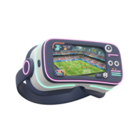 Experiencing Exciting Soccer Game Through Virtual Reality Headset Technology png
