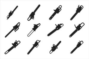 Chainsaw Techniques for Tree Cutting vector