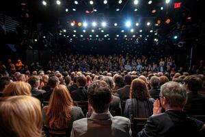 Audience Applauding at a Large Event photo