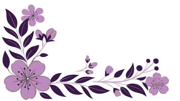 a beautiful floral frame with intricate vector