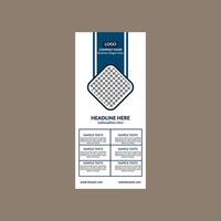 Modern Roll up Banner Design. Elegant Template Display for Promotional Campaign. vector