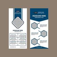 Modern Roll up Banner Design in Bundle. Elegant Template Display for Promotional Campaign. vector