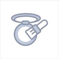 Make Up Tools Greyscale Icon vector
