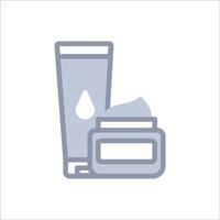 Skincare Product Greyscale Icon vector