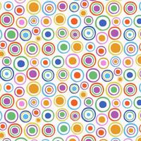 Abstract circles, colorful bright background. Summer background for fabric, packaging, cover. Pattern for patchwork. vector