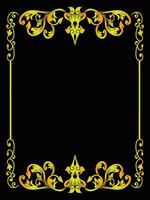 Flourish Frame Design for Invitation and Stationery vector
