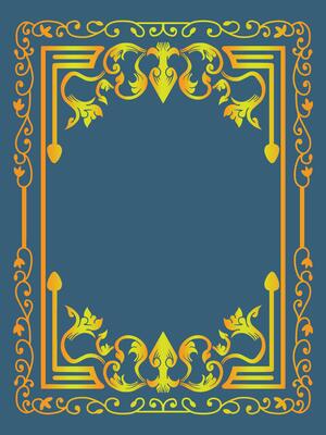 Vintage Ornamental Frame Element