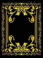 Decorative Certificate Frame with Intricate Edges vector
