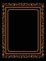 Square Decorative Frame with Classic Corner Designs vector