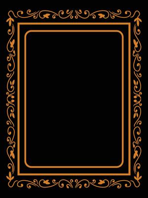 Square Decorative Frame with Classic Corner Designs