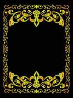 Intricate Filigree Frame for Royal Themed Projects vector