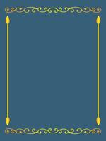 Minimal Curve Ornamental Frame vector