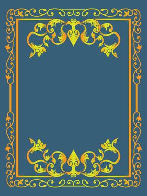 Decorative Floral Ornamental Frame