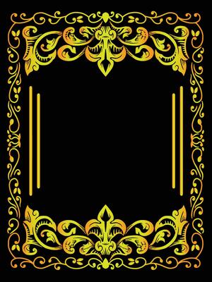 Vintage Circular Frame Border for Labels and Badges