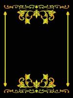 Modern Ornamental Frame with Geometric Flourish vector