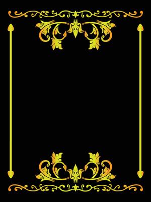 Modern Ornamental Frame with Geometric Flourish