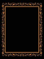Victorian Frame Border with Elegant Pattern Design vector