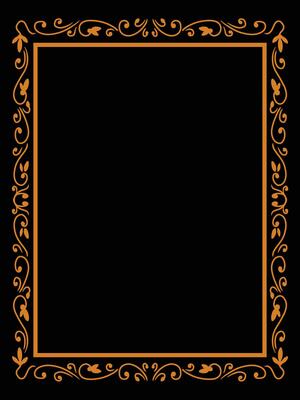 Victorian Frame Border with Elegant Pattern Design