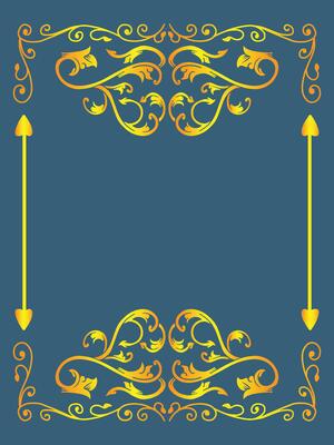 Badge Style Ornamental Frame Design