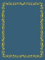 Soft Curve Ornamental Frame vector
