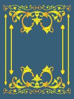 Minimalist Ornamental Frame Style vector