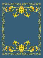 Graceful Line Ornamental Frame vector