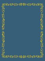 Swirl Pattern Ornamental Frame vector