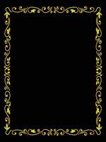 Classic Scrollwork Frame for Certificates and Awards vector