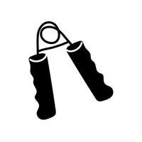 Grip strength trainer used for enhancing hand and forearm muscles at home or gym vector