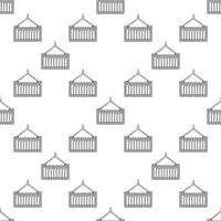 Shipping Container thin line concept seamless pattern vector