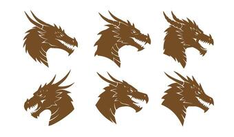 Royal Dragon Head for Game Development Use vector