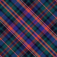 A plaid pattern in blue, green and red vector