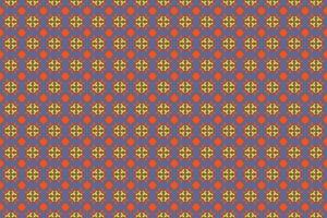 A purple and orange pattern with small squares vector