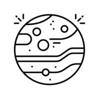 Mars outline icon. EPS 10 file vector