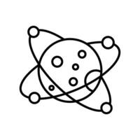 Planet Orbit outline icon. EPS 10 file vector