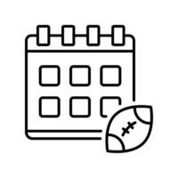 Calendar outline icon. EPS 10 file vector