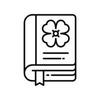 Patrick Book outline icon. EPS 10 file vector