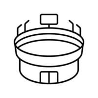 Stadium outline icon. EPS 10 file vector