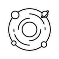 Dark matter outline icon. EPS 10 file vector