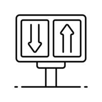 Substitute outline icon. EPS 10 file vector