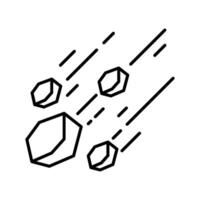 Comet outline icon. EPS 10 file vector