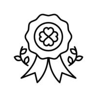 badge outline icon. EPS 10 file vector